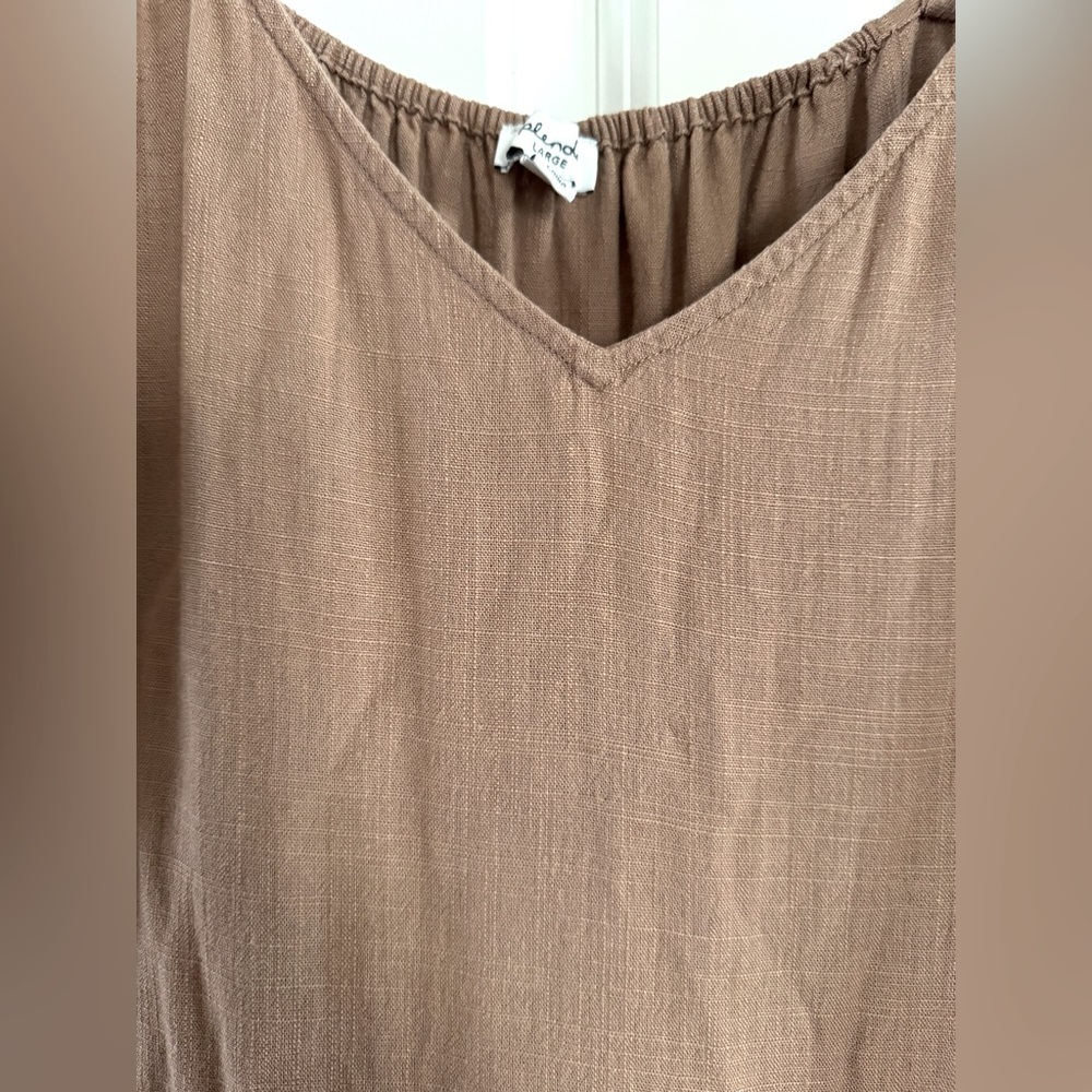 Splendid Tiered Linen-blend Maxi Dress - Picture 3 of 7